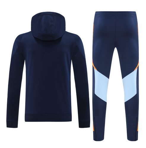 Real Madrid 24/25 Men's Navy Hoodie Tracksuit