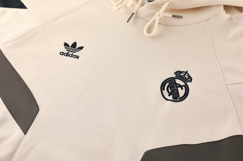 Real Madrid 24/25 Men's Beige Hoodie