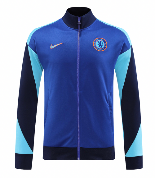 Chelsea 24/25 Men's Blue Long Zip Jacket