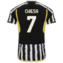 CHIESA #7 Juventus 23/24 Authentic Men's Home Shirt