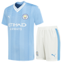 Manchester City 23/24 Kid's Home Shirt and Shorts