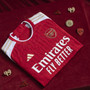 RICE #41 Arsenal 23/24 Authentic Men's Home Shirt - Arsenal Font