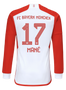 MANÉ #17 Bayern Munich 23/24 Men's Home Long Sleeve Shirt
