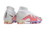 Nike Air Zoom Mercurial Superfly 9 Elite AG Football Boots - White/Purple/Red