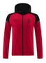 AC Milan 23/24 Men's Red-Black Long Zip Hoodie