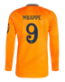 MBAPPÉ #9 Real Madrid 24/25 Men's Away Long Sleeve Shirt