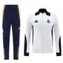 Real Madrid 24/25 Men's White-Navy Long Zip Jacket