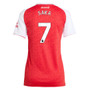 SAKA #7 Arsenal 25/26 Women's Home Shirt - PL Font