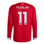 M.SALAH #11 Liverpool 25/26 Men's Home Long Sleeve Shirt - PL Font