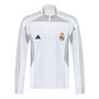 Real Madrid 25/26 Men's White Long Zip Windbreaker