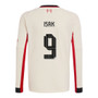 ISAK #9 Liverpool 25/26 Men's Away Long Sleeve Shirt - Liverpool Font