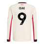 ISAK #9 Liverpool 25/26 Men's Away Long Sleeve Shirt - PL Font