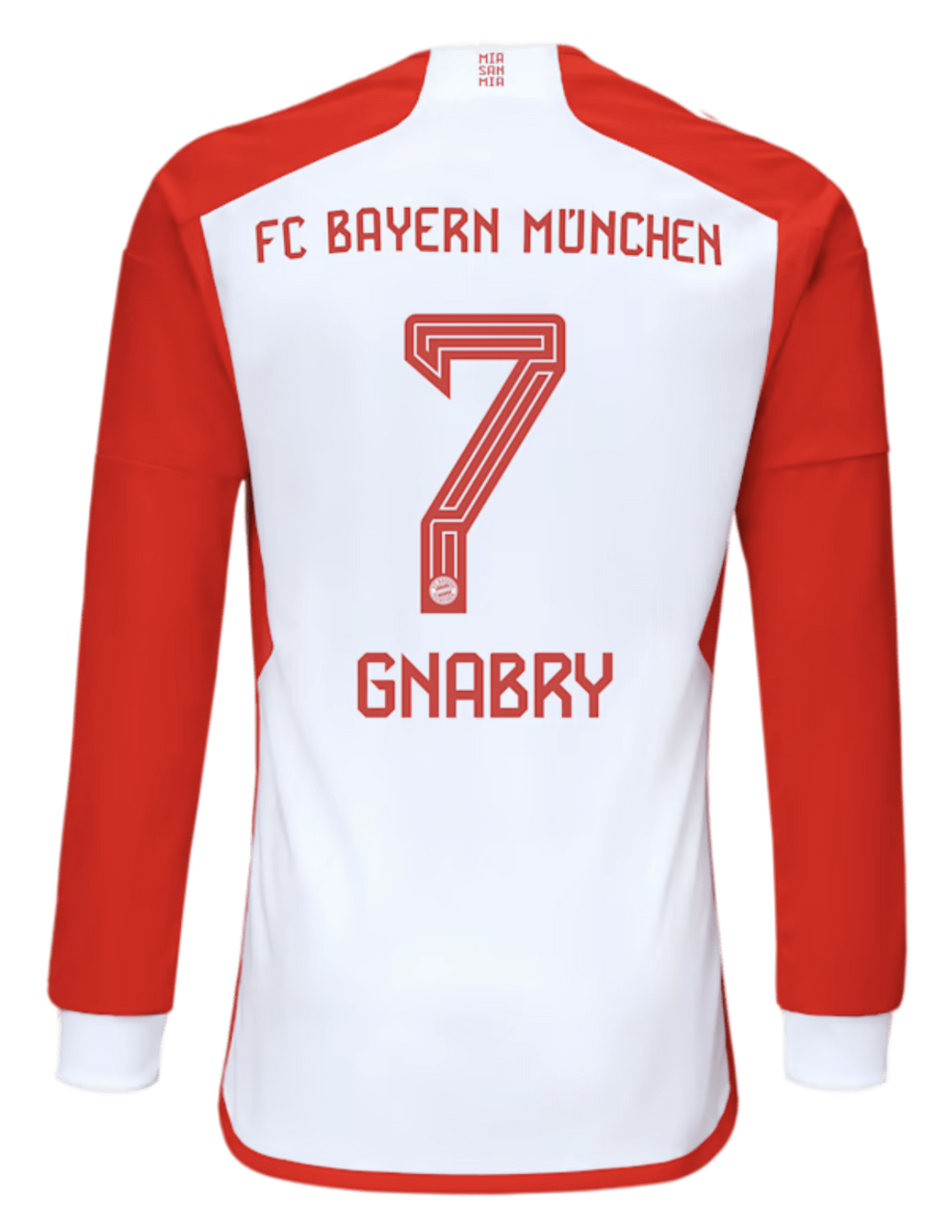 GNABRY #7 Bayern Munich 23/24 Men's Home Long Sleeve Shirt