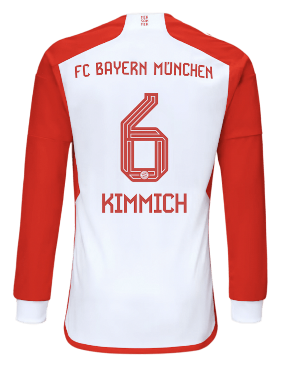 KIMMICH #6 Bayern Munich 23/24 Men's Home Long Sleeve Shirt