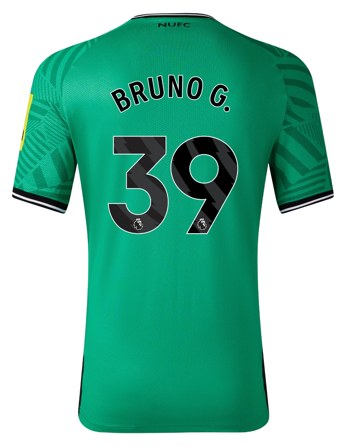 BRUNO G. #39 Newcastle United 23/24 Stadium Men's Away Shirt - PL Font
