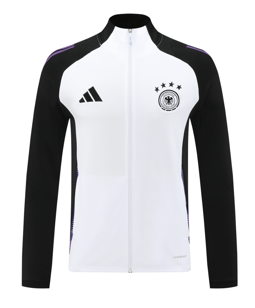 Germany 24/25 Men's White Long Zip Jacket