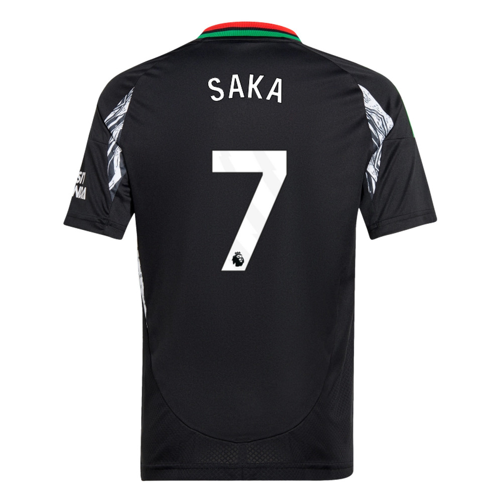 SAKA #7 Arsenal 24/25 Kid's Away Shirt and Shorts - PL Font