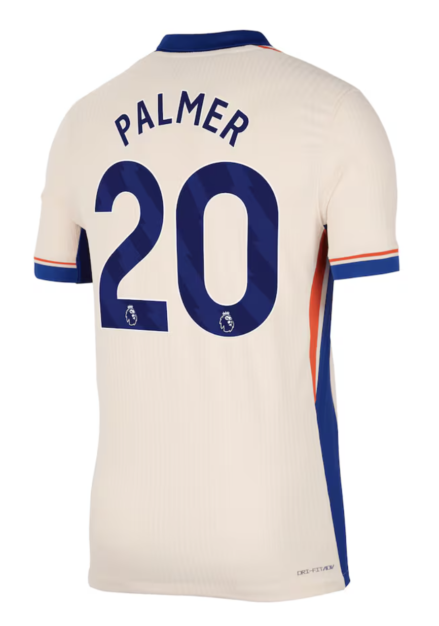 PALMER #20 Chelsea 24/25 Authentic Men's Away Shirt - PL Font