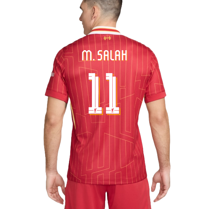 M.SALAH #11 Liverpool 24/25 Stadium Men's Home Shirt - LFC Font