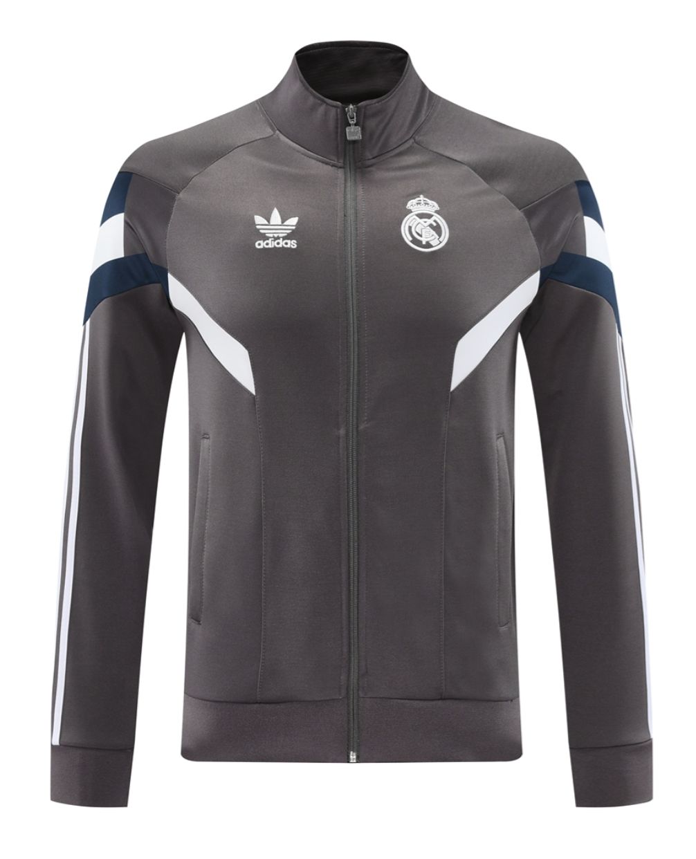 Real Madrid 24/25 Men's Gray Long Zip Jacket