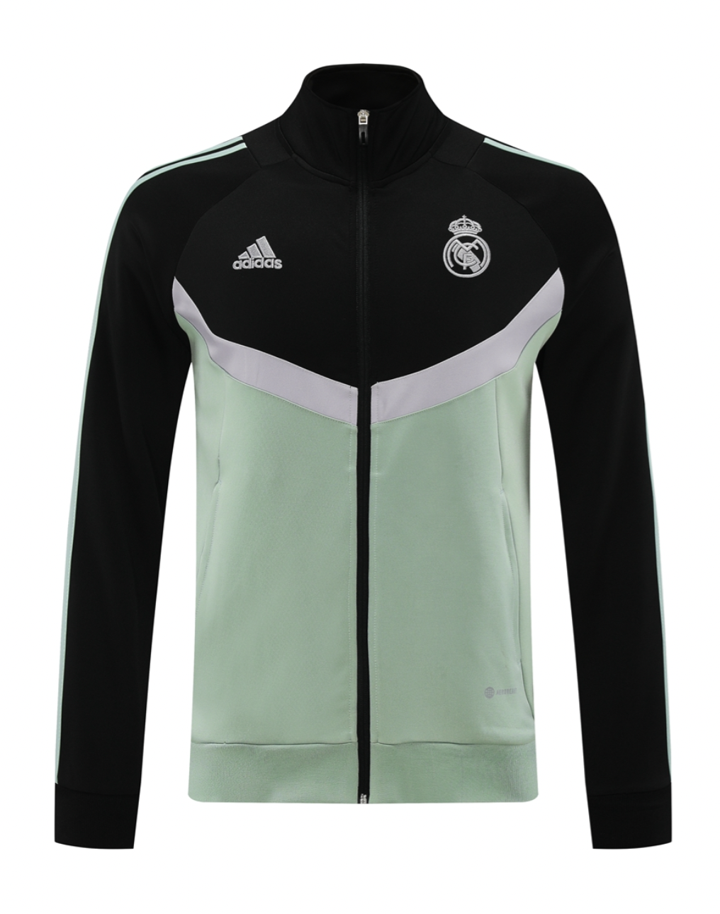 Real Madrid 24/25 Men's Black-Green Long Zip Jacket