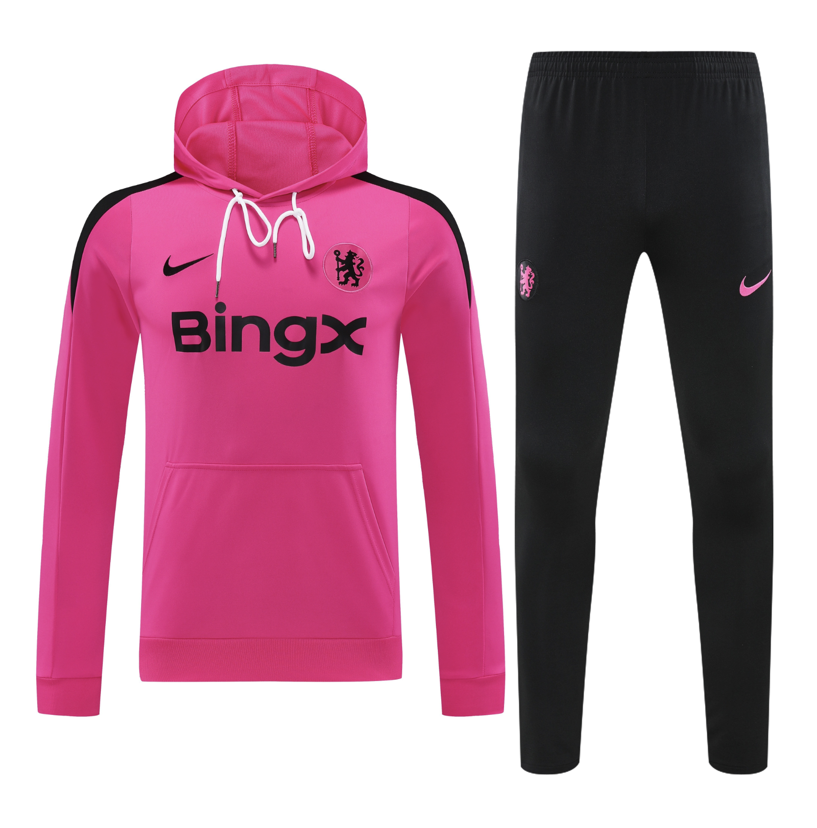 Chelsea 24/25 Men's Pink Hoodie Tracksuit