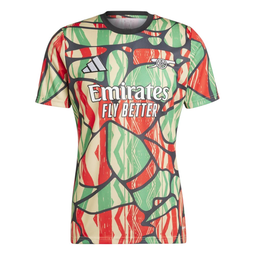 Arsenal 24/25 Men's Green-Red Pre-Match Shirt