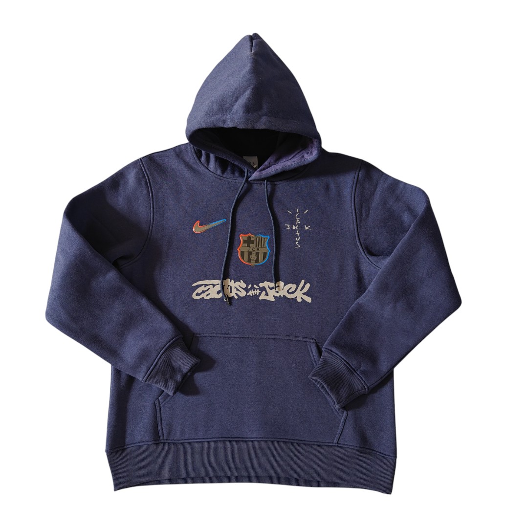 Barcelona x Travis Scott 24/25 Men's Navy Hoodie