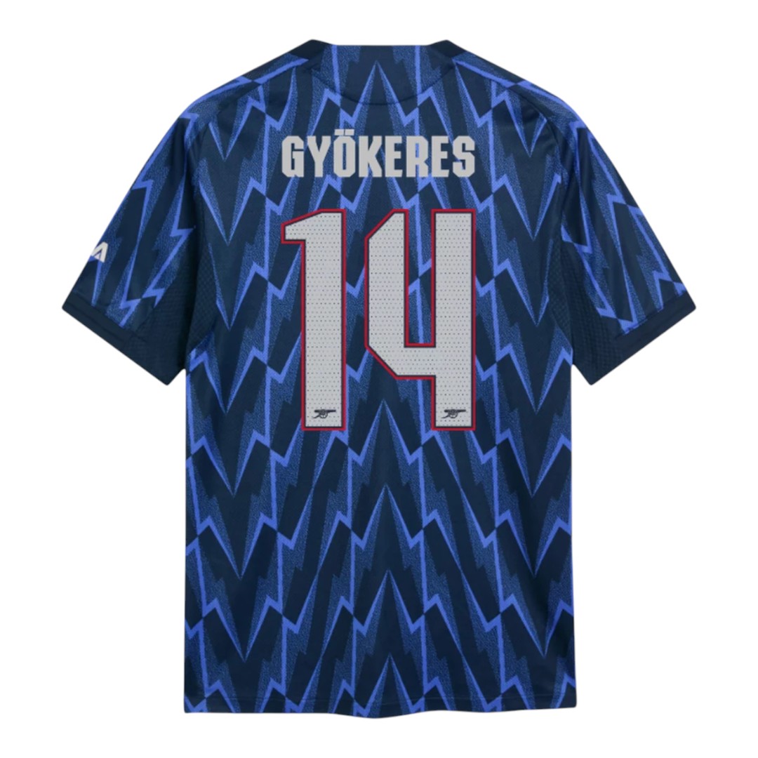 GYÖKERES #14 Arsenal 25/26 Authentic Men's Away Shirt - Arsenal Font