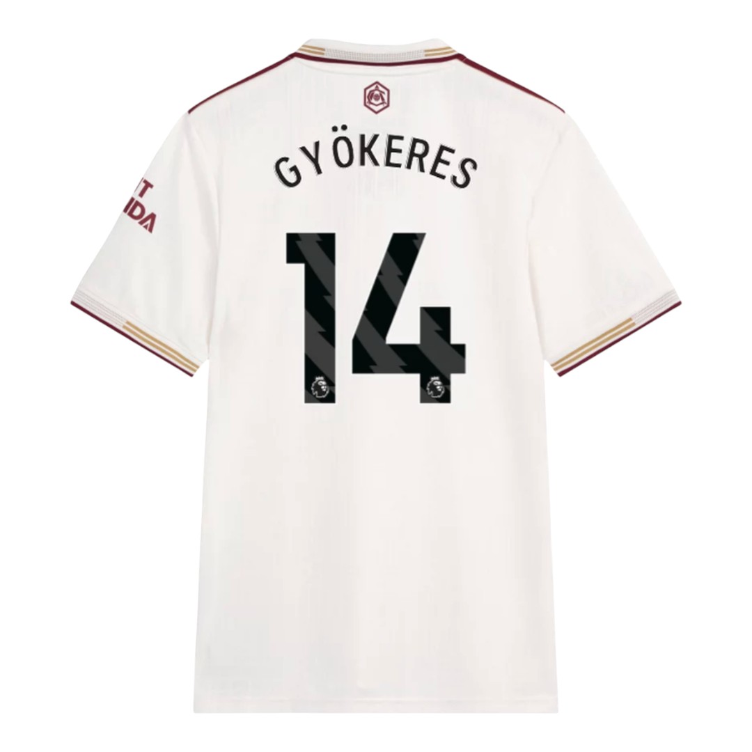 GYÖKERES #14 Arsenal 25/26 Authentic Men's Third Shirt - PL Font