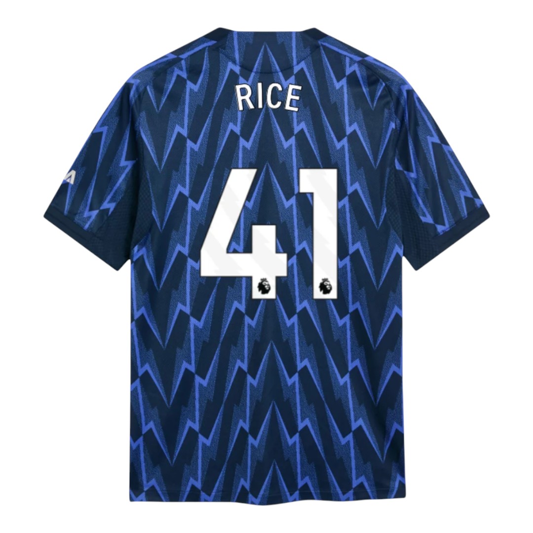 RICE #41 Arsenal 25/26 Authentic Men's Away Shirt - PL Font