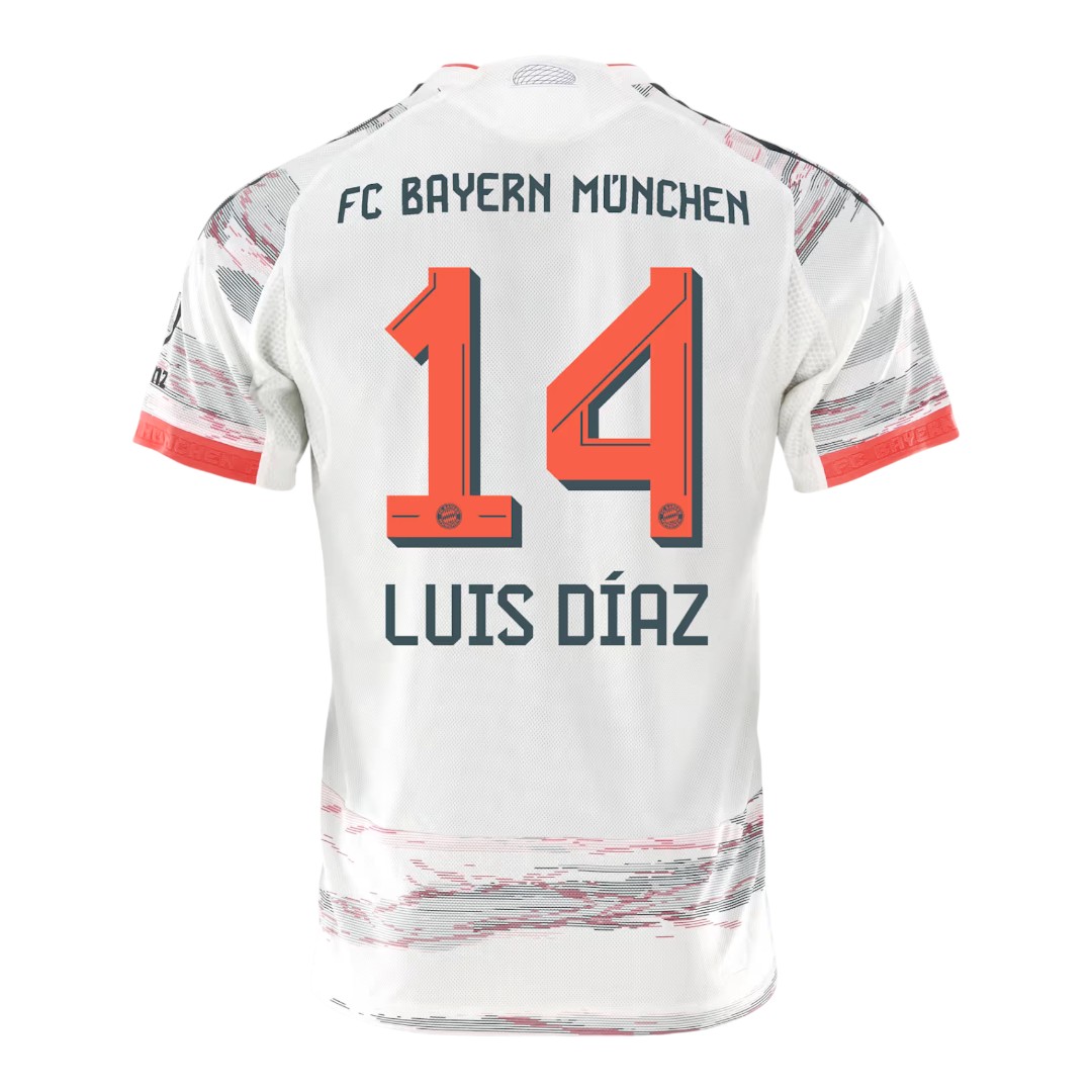 LUIS DÍAZ #14 Bayern Munich 25/26 Authentic Men's Away Shirt