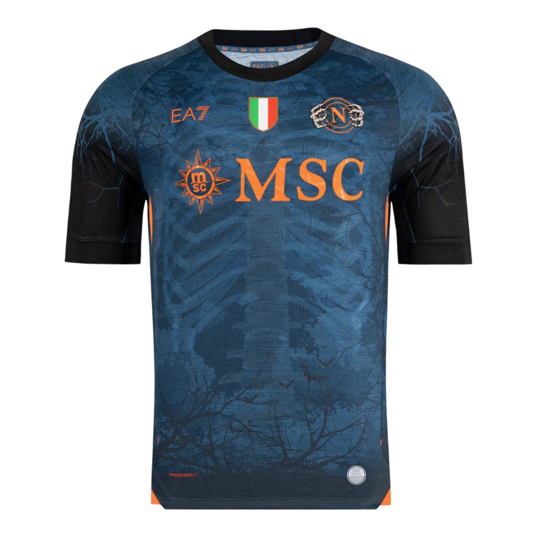 SSC Napoli 25/26 Stadium Men's Blue Halloween Shirt
