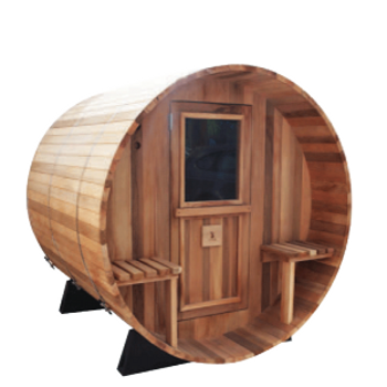Reindeer Barrel Canopy 66-4 Sauna (Ceder) - SHOWROOMMODEL