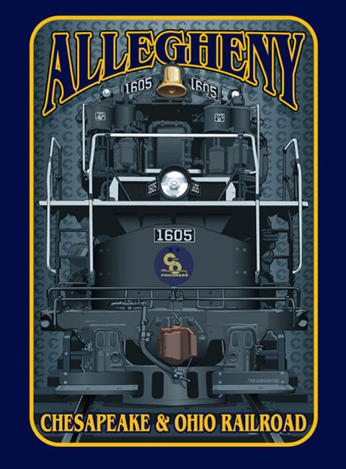 Allegheny Class C&O Railroad 30" x 40" Gallery Wrapped Canvas