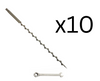 IntegraRack IR AnchorScrew™ Mounting Kit (10 Pack) 30" For BallastRack Frames