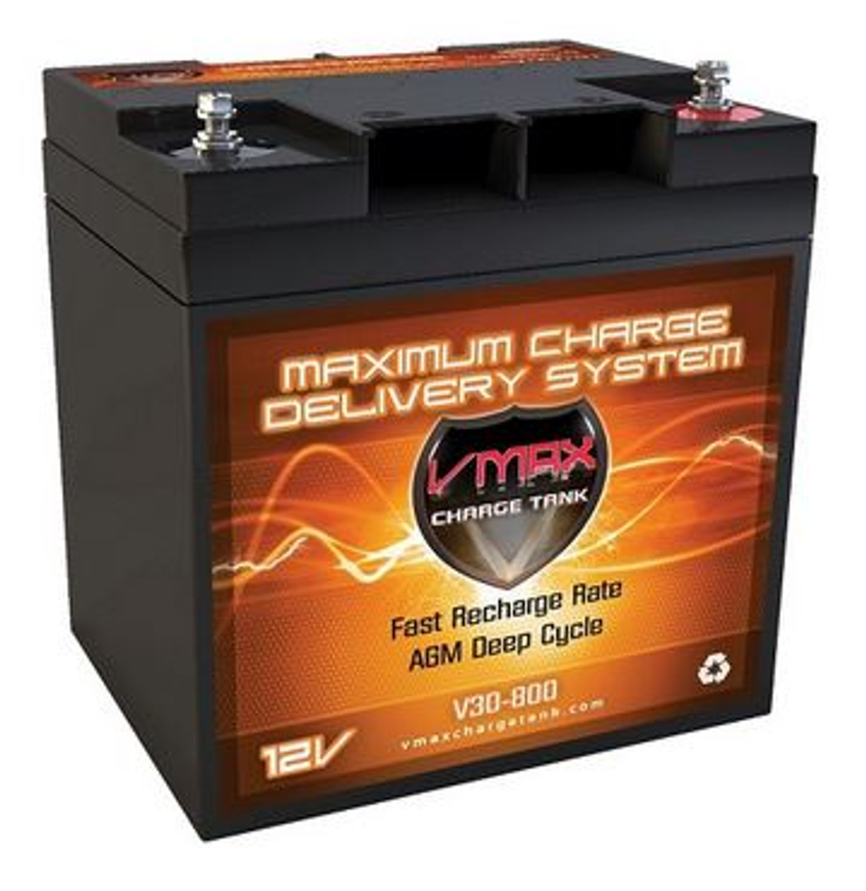 VMAX Charge Tank V30-800 Deep Cycle, High performance AGM Battery