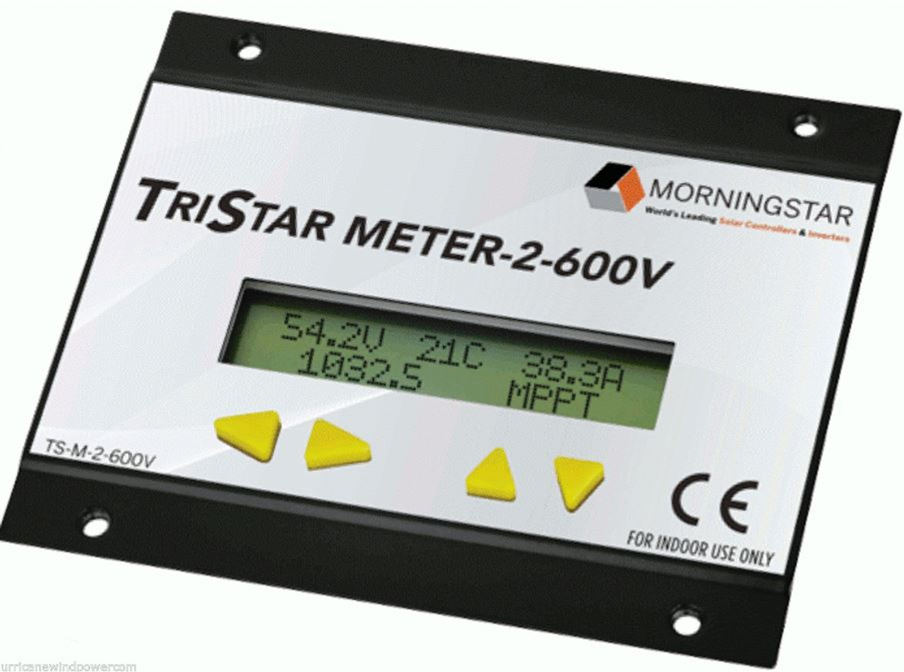 Morningstar Corp TS-M-2-600V TriStar Digital Meter Display for 600V Charge Controllers