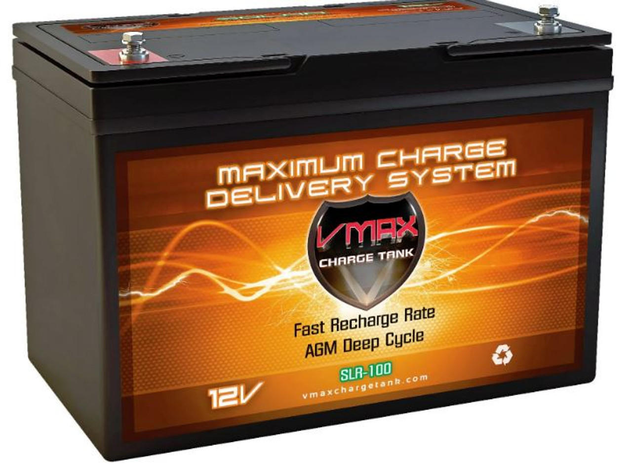 VMAX Charge Tank SLR100, 100AH Deep Cycle AGM Solar Battery