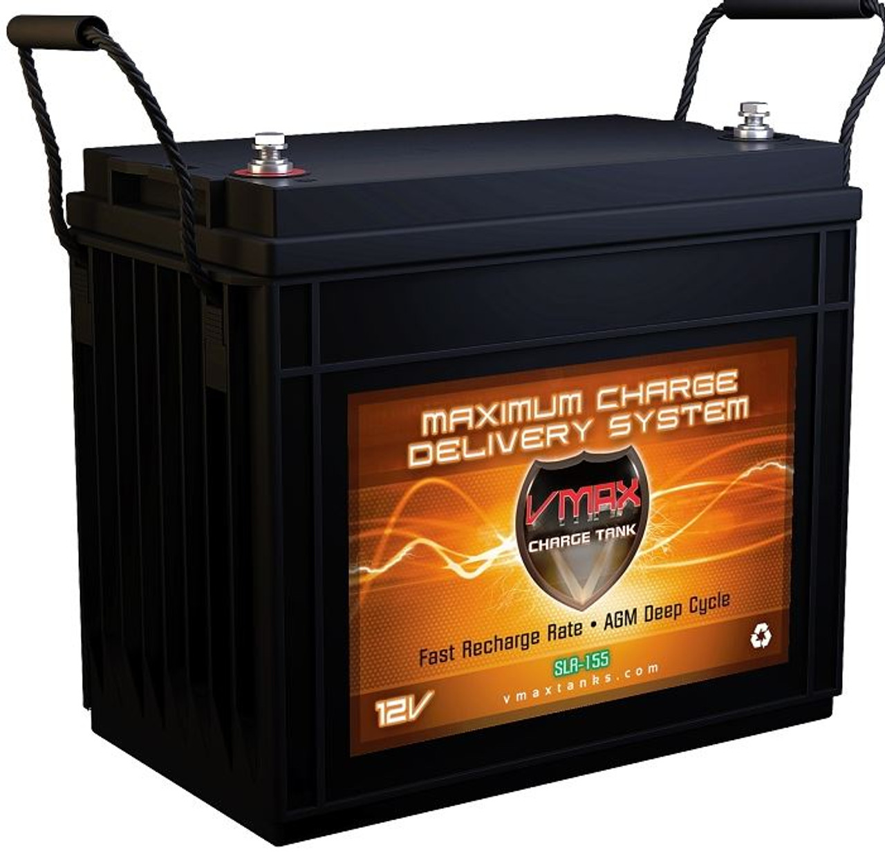 VMAX SLR100 12V 100Ah AGM Deep Cycle 12 Volt Battery for REC SOLAR Solar Panels 