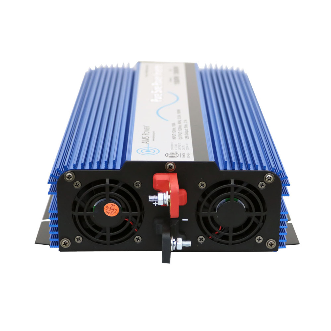 AIMS 1500 Watt Pure Sine Inverter 12Vdc ETL Listed to UL 458