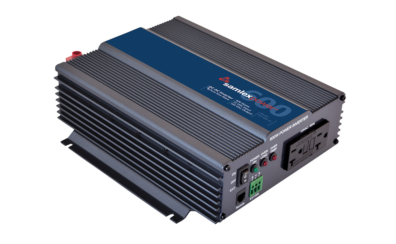 Samlex PST-600-12 600 Watt Pure Sine Wave Inverter