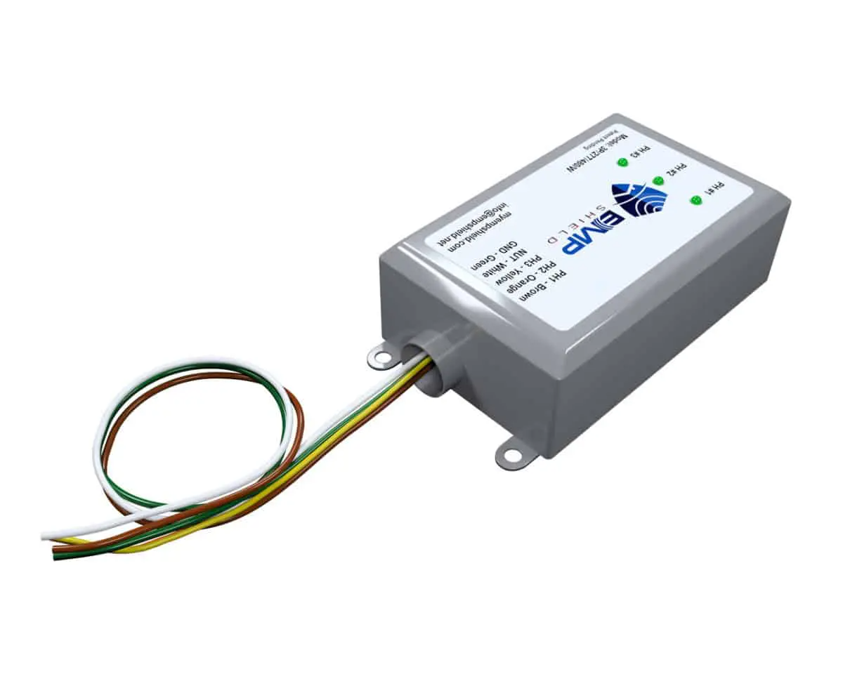 EMP Shield 3P‑277‑480‑W 3‑Phase 277‑480V EMP & Lightning Protection Device