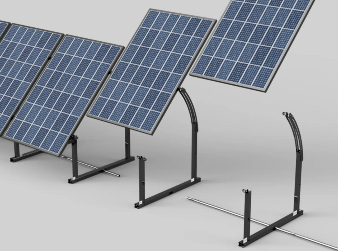 IntegraRack IR-45ASAA BallastRack™ Seasonably Adjustable Solar Module Rack - Aircraft Grade Aluminum