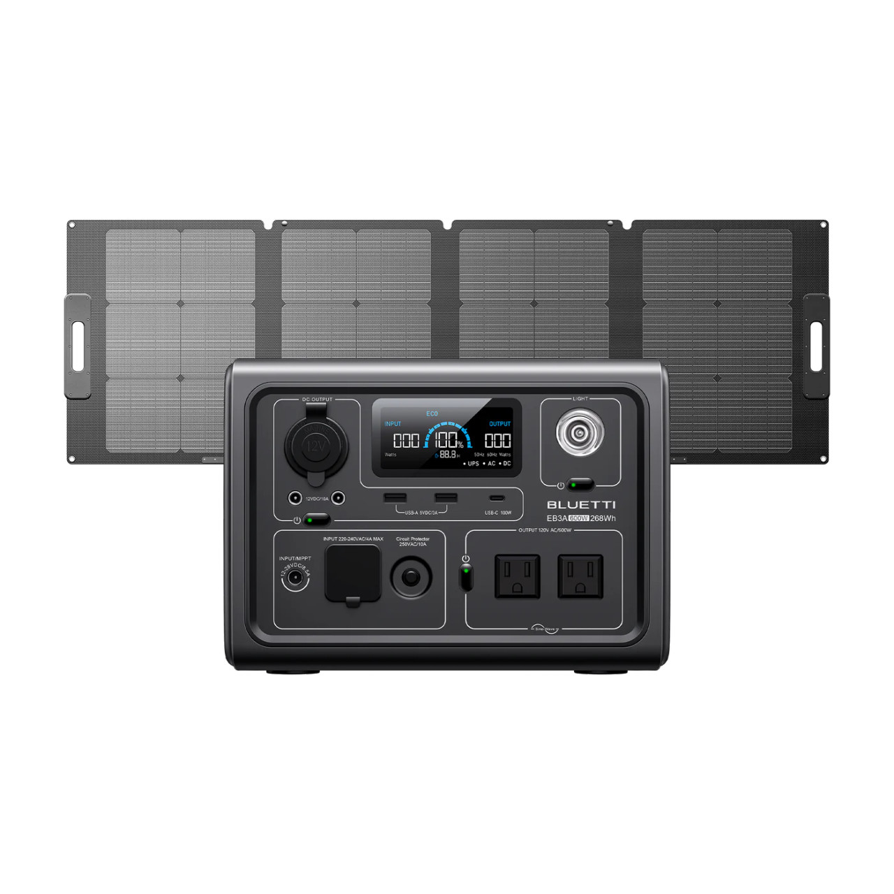 BLUETTI EB3A Portable Power Station | 600W 268Wh