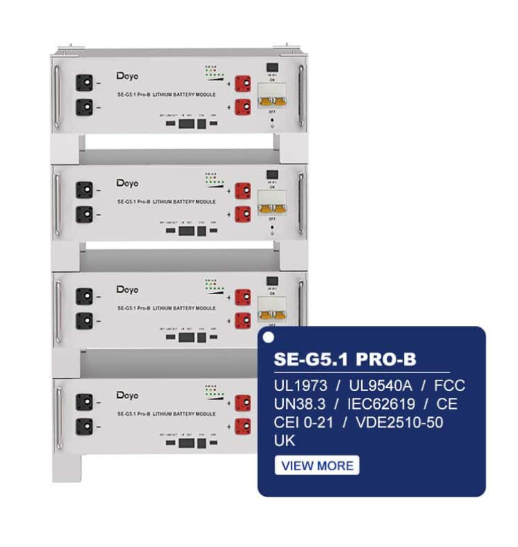 Deye ESS SE-G5.1PRO-B – 48V 5.12kWh Lithium Battery with BMS