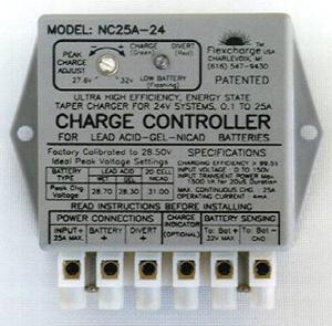 Flexcharge NC25A-48 Hybrid Charge Controller – 48V For Solar, Wind, Or Hydro – Made In USA