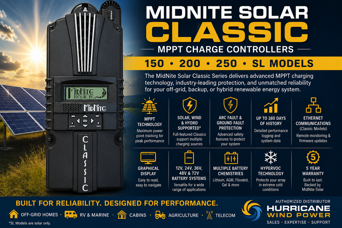MidNite Solar Classic Charge Controllers: Choosing Between the Classic 150, 200, 250, and SL Models