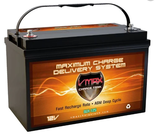 VMAX SLR125 12V 125Ah AGM Deep Cycle Battery Solar RV Marine Group 31