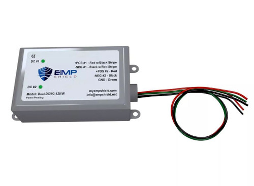 EMP Shield Dual-DC-90-120-W Dual 90-120 Volt DC for Solar Panel and Wind Generator Systems